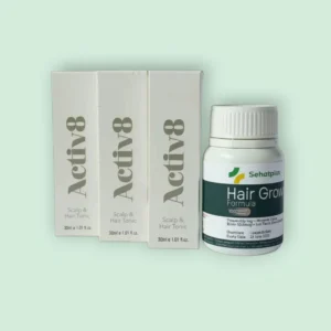 SEHATPLUS 100 Capsules + ACTIV8 Hair Tonic (3 bulan)